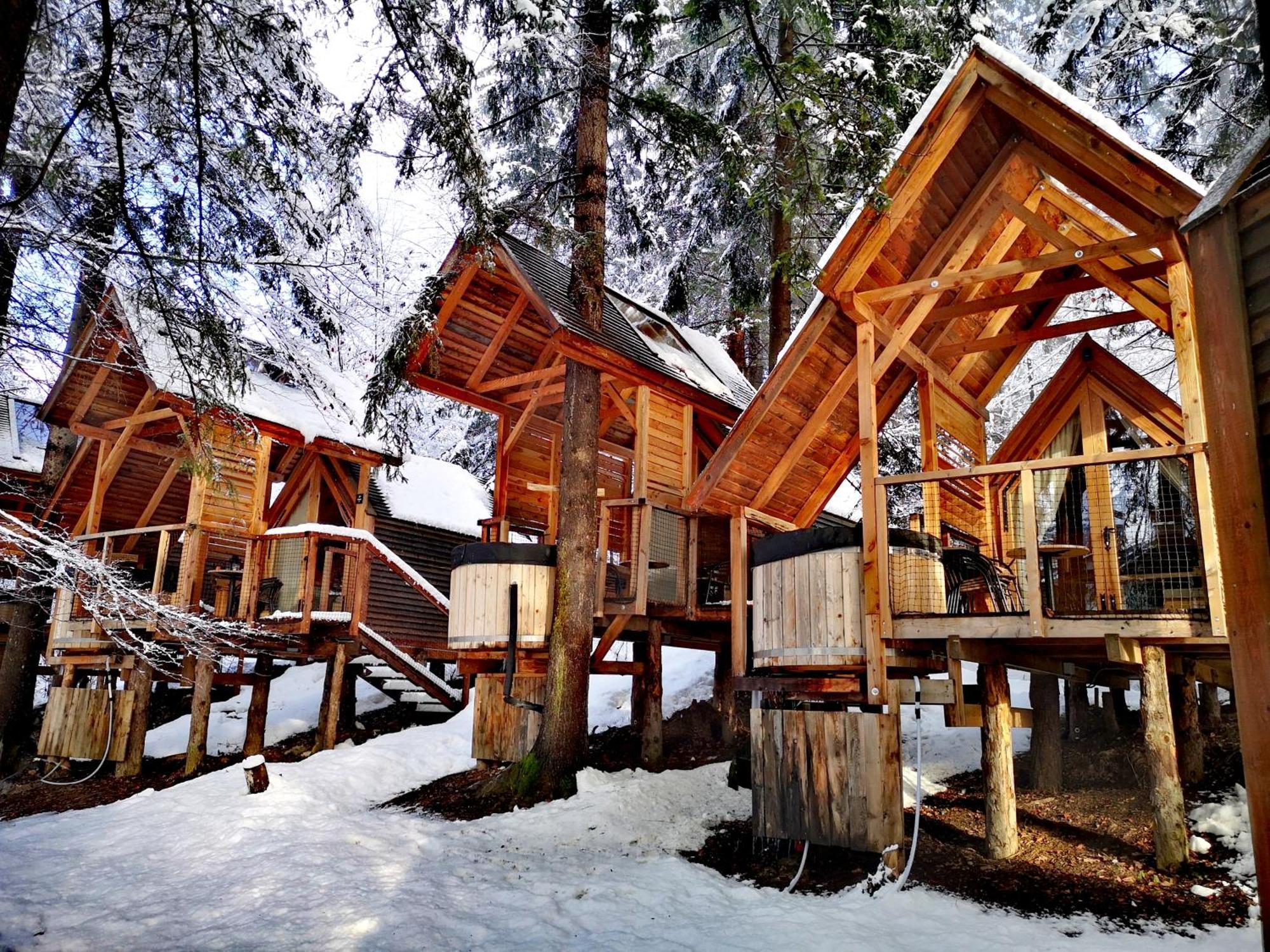 Hotel Ribno Alpine Glamping Bled Exterior foto